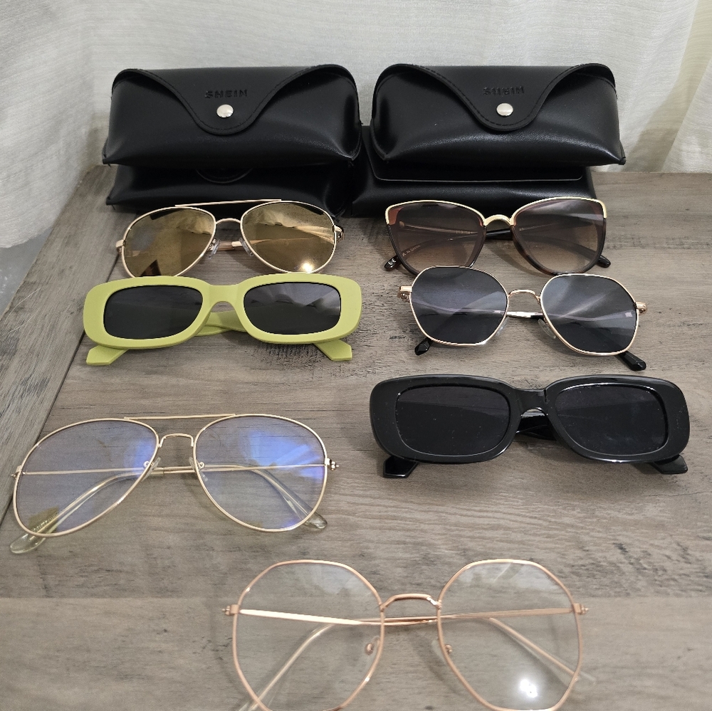 7x Pair Sunglasses 4x CaseWomen's Sunglasses